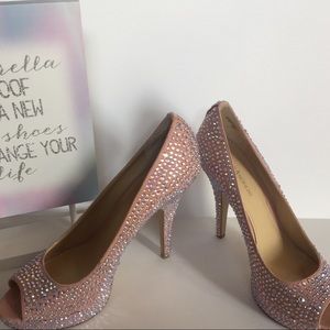 Enzo Angiolini Pink Studded Heels